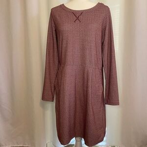 Patagonia Active‎ Herringbone Pocketed Long Sleeve Dress L
